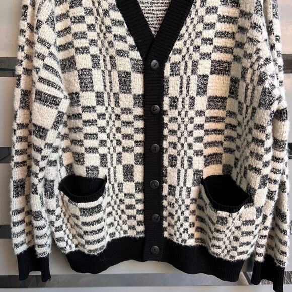 Corridor Optic Alpaca Cardigan Size L - Picture 5 of 8